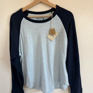 Faherty Sunwashed Slub Baseball Tee